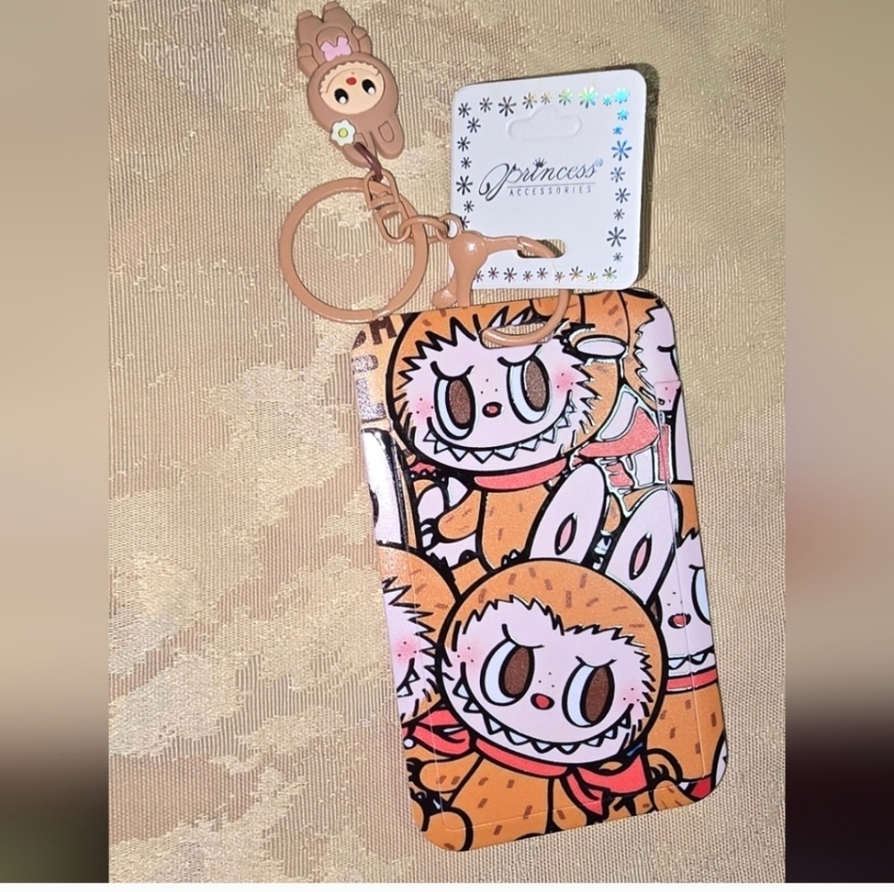 Orange Labubu  Cartoon Phone Case
